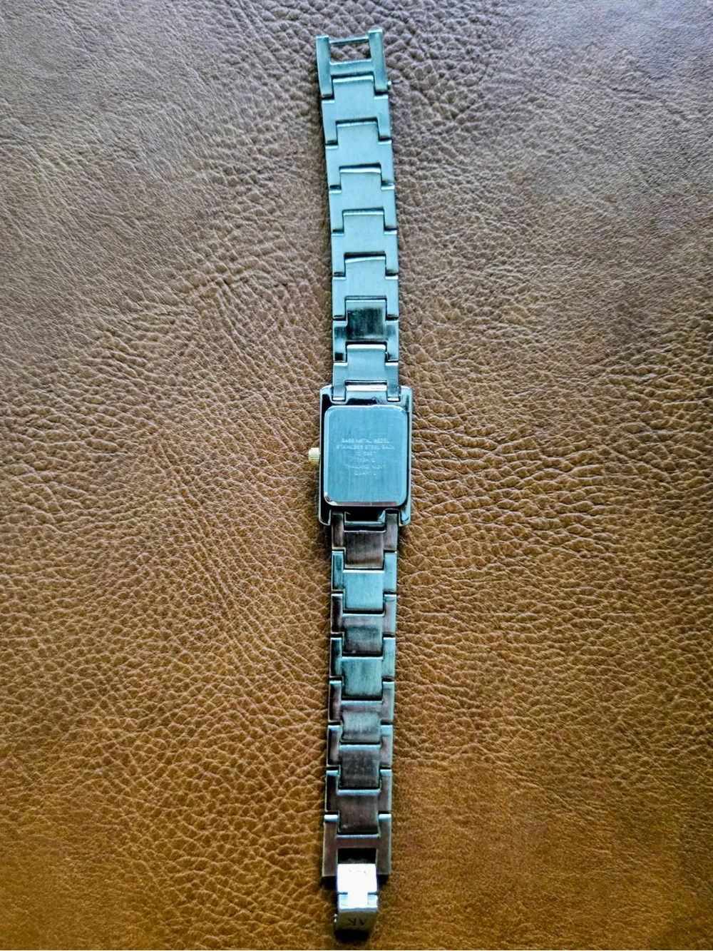 Anne Klein Two-Tone Rectangular Bracelet Watch - Gold & Silver
